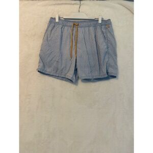 J.Crew Mens Blue Geometric‎ Diamond Print Swim Trunks BN548 Size L